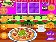 Play Dinner Pizza Maker free online cooking game. Create and customize your perfect pizza with toppings.