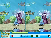 Play Fish Difference free online game. Find the five differences between two fish-themed images against a timer.
