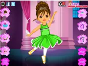 Play Dora Ballet Dress Up free game, styling Dora the Explorer in an elegant tutu for her ballet performance on stage.