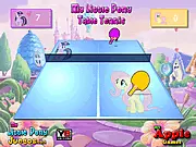 My Little Pony Table Tennis free online game screenshot with Twilight Sparkle and Fluttershy