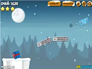 Play Snowball Siege 2 free game, a physics puzzle where ice balls are thrown to knock down a Christmas present.