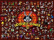 Looney Tunes Jigsaw Puzzle free online game featuring Bugs Bunny, Daffy Duck, and Tweety Bird in a colorful puzzle scene.