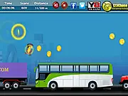 Extreme Runner game screenshot, running and jumping over obstacles, collecting gold stars and bucks, high-speed endless runner game