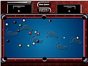 8 Ball Pool Online free billiards game with cue ball, stripes, and solids on PlayArcadeHub