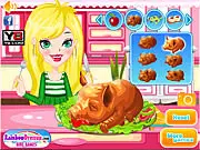 Play Apple Piglet Cooking Show free online game, food decoration and creative cooking with veggies and fruit garnishes