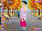 Chic Elbow Patches Dress Up game screenshot showing a model wearing a stylish outfit with elbow patches, skinny jeans, and tall boots, fashion game online