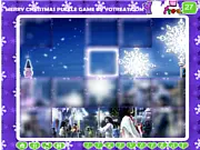 Merry Christmas Puzzle free online holiday jigsaw game with festive images
