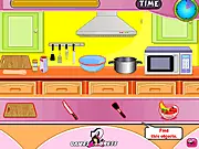 Screenshot of the Home Made Fruit Roll cooking game showing the final chewy, bright red fruit leather rolled up and ready to eat.