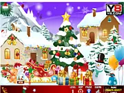 Hidden Christmas 2 free hidden object game scene with snow falling and festive items