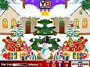Xmas Differences 2 online game screenshot showing two nearly identical holiday pictures for players to compare