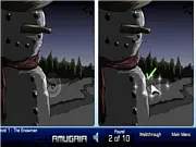 Christmas Difference Finder free online game screenshot, spot the difference puzzle, festive flash vector images