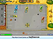 Free online game Texas Truck Parking showing a large semi-truck and trailer attempting to park