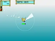 DeepSea Hunter free online submarine game, deep sea creature survival adventure, piloting submersible