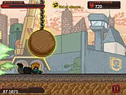 Deadman Rush game thumbnail, zombie running and jumping over obstacles, play free online action runner game on PlayArcadeHub