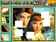 Screenshot of Epic Puzzle free online game featuring a partially completed colorful jigsaw image