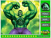 Play Hulk Hidden Stars free online, a hidden object puzzle game featuring images of the Incredible Hulk.