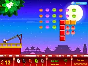 Rabbits Eat Moon Cakes puzzle game online, five different rabbits with unique abilities clearing barriers to reach moon cakes