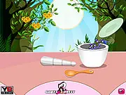 Screenshot of the Oil Skin Nature Care game showing a girl applying a natural facial mask during her beauty treatment routine.