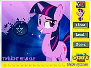 Twilight Sparkle Hidden Stars free online hidden object game for kids