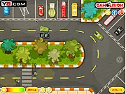 Parking Like A Boss free online driving game, yellow car speeding to park in a designated spot.