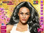 Megan Fox celebrity makeup game, play free online makeover, fashion and beauty game on PlayArcadeHub