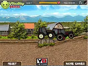 Play Tractor Farm Racing free online, a racing game where you drive and balance a tractor to win 10 challenging farm tracks