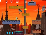 Play Batman Jump 2 free online platformer game, featuring classic characters running and jumping through dark, stylized levels