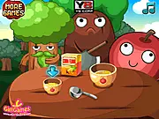 Make Apple Strudel cooking game image showing the finished, golden-brown Viennese strudel dessert, available to play free online