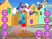 Pink Panther Dress Up free game featuring the cartoon character wearing a stylish new suit and hat with a variety of accessories.