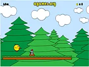 Screenshot of Speedy the Bird free online game running through a colorful forest level