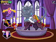 Play Crescent Grooming online, a free dress up game where you style a party diva and her fuzzy pet for a fancy event
