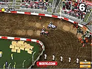 ATV Champions online free racing game screenshot, using spikes mines and nitro, combat racing, off-road ATV