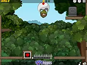 Screenshot of Doctor Acorn: Birdy Levels Pack game, showing the acorn doctor attempting to solve a physics puzzle to deliver medicine to a sick bird.