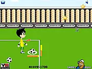 Soccer Kicker free online game, footballer taking a free kick, scoring a goal in a football game