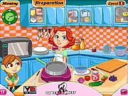 Mom's Fast Breakfast free cooking game, mother preparing a quick healthy breakfast for a baby, time management game screenshot