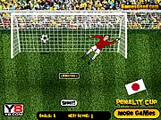 Play Penalty Cup Soccer free online penalty shootout game, control direction and height of shot