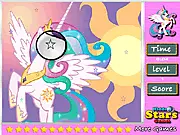 Play Celestia Hidden Stars online free, find all the hidden stars in the images of Princess Celestia