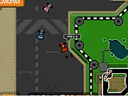 Screenshot of the Drive and Drift free online racing game showing a stylized race car drifting around a sharp turn on a track