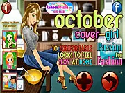 October Cover Girl free online fashion dress up game magazine editor stylish autumn outfits kitchen couture