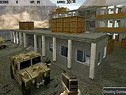 Counter Strike De Untec free online shooting game, practice pistol aiming and shooting random enemies on a map scene