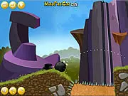 I'm Sticky free online platform game screenshot, showing a sticky blob character transforming into an animal on a bizarre level, PlayArcadeHub puzzle game.