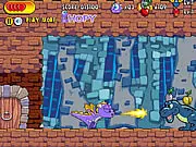 Run Hopy Run free online platformer game, Hopy collecting fruit, adventure game on PlayArcadeHub