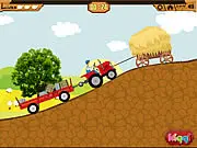 Play Red Wagon free online driving game. Drive a car and wagon across a farm to deliver products to the market.