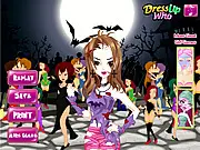 Zombie Princess Facial Makeover free online game, a princess character getting a deathly zombie-like makeup application for a Halloween costume.