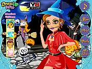 Vampire Facial Makeover online game screenshot, play free vampire makeup and dress-up game, spooky makeover on PlayArcadeHub
