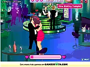 A visual representation of the Boyfriend Cheater game interface, showing a character looking around anxiously to avoid getting caught while doing a secret activity.