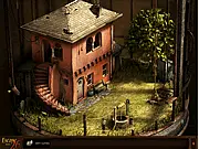 Escape From 26 free online puzzle game screenshot, dark and mysterious numbered cage environment on PlayArcadeHub