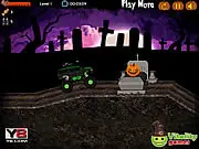 Halloween Monster Hunt free online zombie game truck shooting cannon action