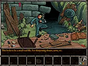 Kingdom of Liars 3 free online game screenshot - hero in Hernessian Guard armor investigating a castle hall