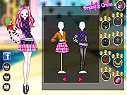Catwalk Kitty free online dress up fashion game